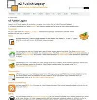 eZ Publish Legacy Screenshot eZ Publish Legacy Screenshot